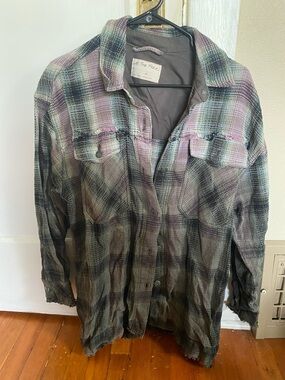 Anneli Plaid Shirt Jacket